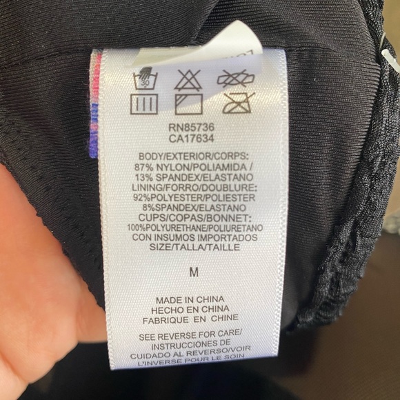 Black and White Bikini Top Medium - Picture 7 of 9